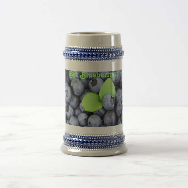 Got Blueberries? Beer Stein (Center)