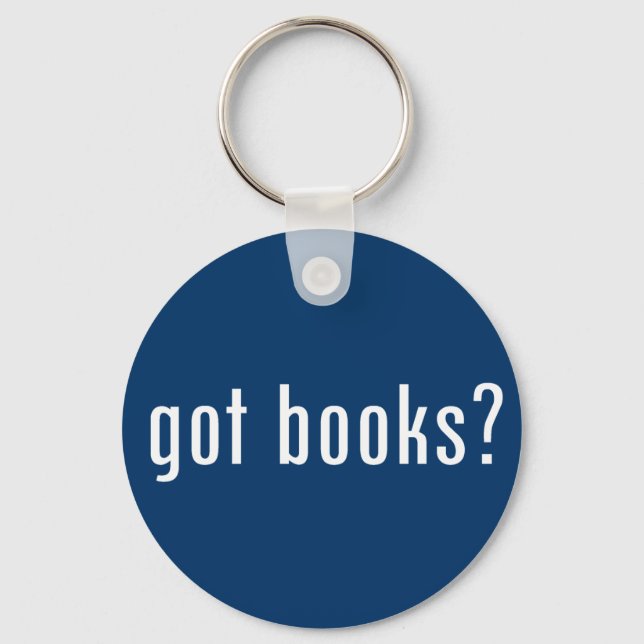 got books? keychain (Front)