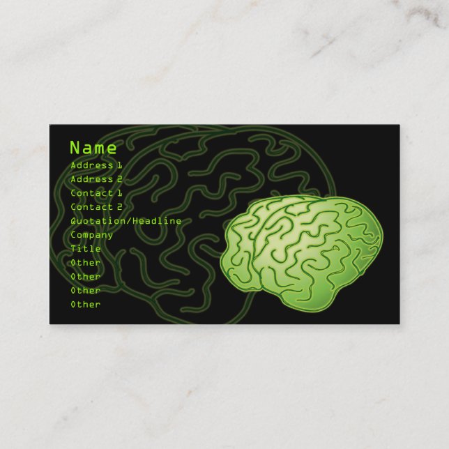 Got brains! business card (Front)