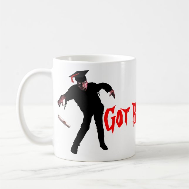 Got Brains Zombie Mug (Left)