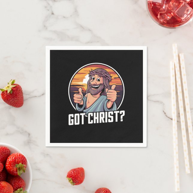 Got Buddy a Christ Christmas Jesus Religious  Napkin (Insitu)
