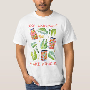 Got Cabbage? Make Kimchi Fun Spicy Watercolor Tee