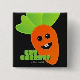 Got Carrot? 2 Inch Square Button