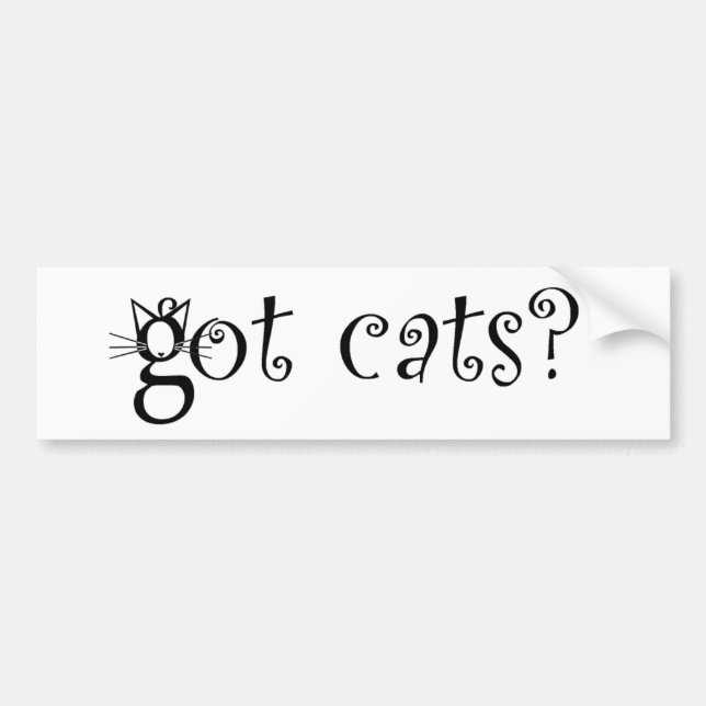 Got Cats Bumper Sticker (Front)