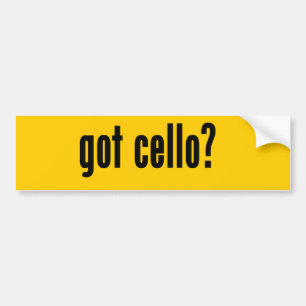 got cello? bumper sticker