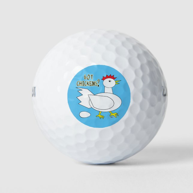 Got Chickens? Golf Balls (Front)