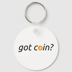 “got coin?” Bitcoin BTC Basic Keychain