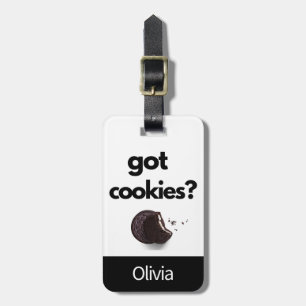 "Got Cookies" Funny Luggage Tag