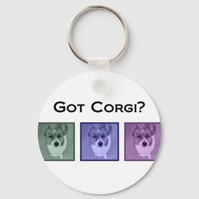 Got Corgi? Cute Corgis Keychain (Front)