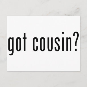 got cousin? postcard