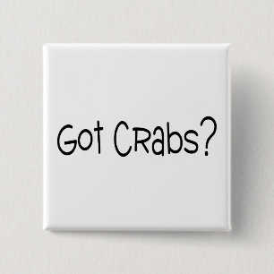 Got Crabs 2 Inch Square Button