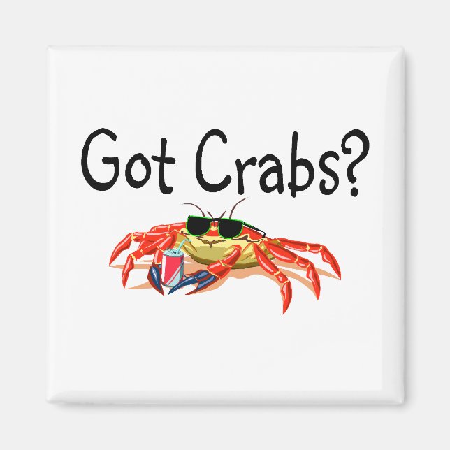 Got Crabs Magnet (Front)