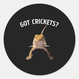 Got Crickets Bearded Dragon Shirt  Classic Round Sticker