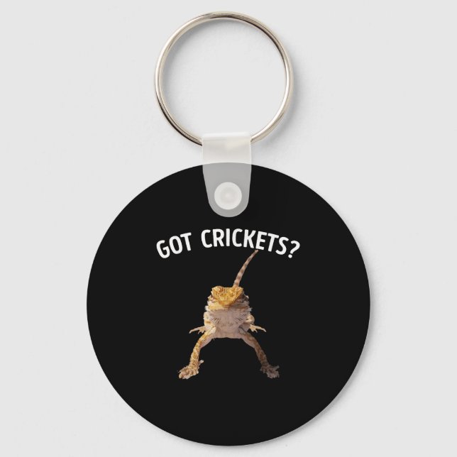 Got Crickets Bearded Dragon Shirt  Keychain (Front)