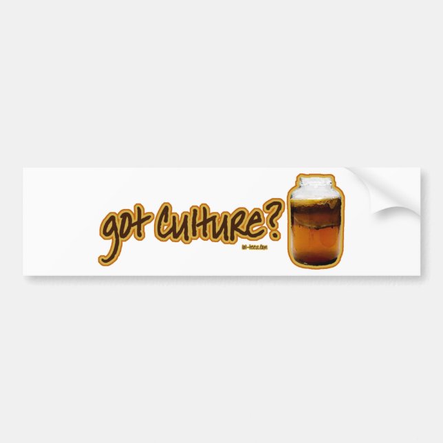 Got Culture? Kombucha Bumper Sticker (Front)