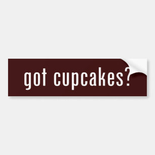 got cupcakes? bumper sticker