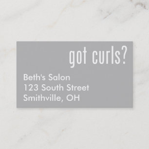 Got Curls? Appointment Card