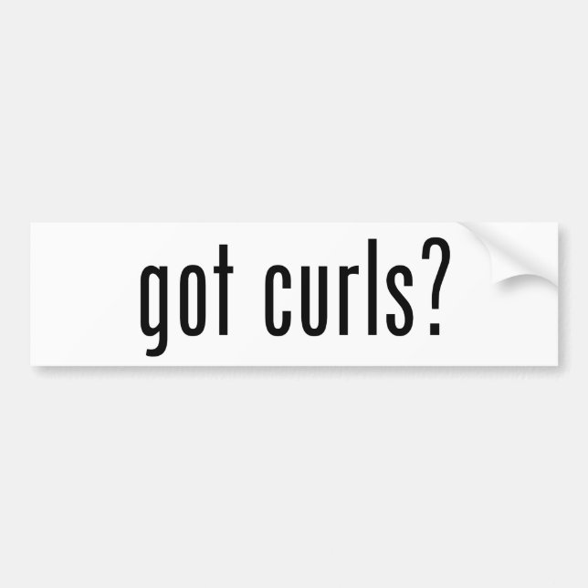 Got Curls? Bumper Sticker (Front)