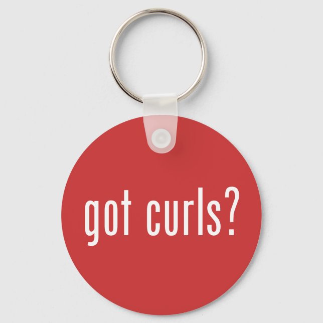 Got Curls? Keychain (Front)