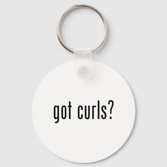 Got Curls? Keychain (Front)