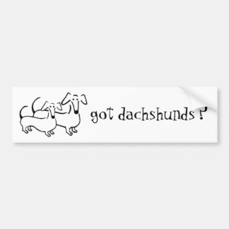 got dachshunds? Bumper Sticker