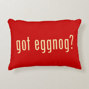 got eggnog? accent pillow