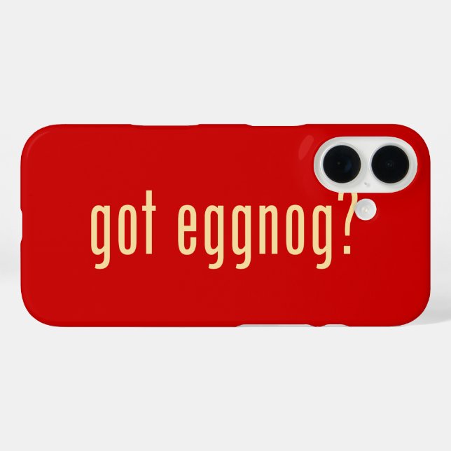 got eggnog? Case-Mate iPhone case (Back (Horizontal))