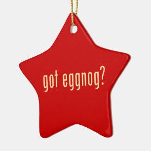 got eggnog? ceramic ornament