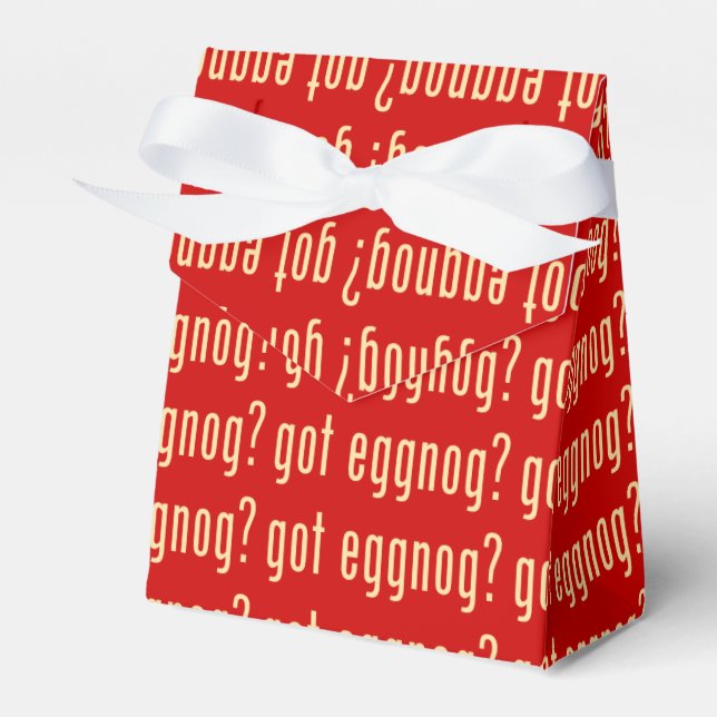 got eggnog? favor box (Front Side)