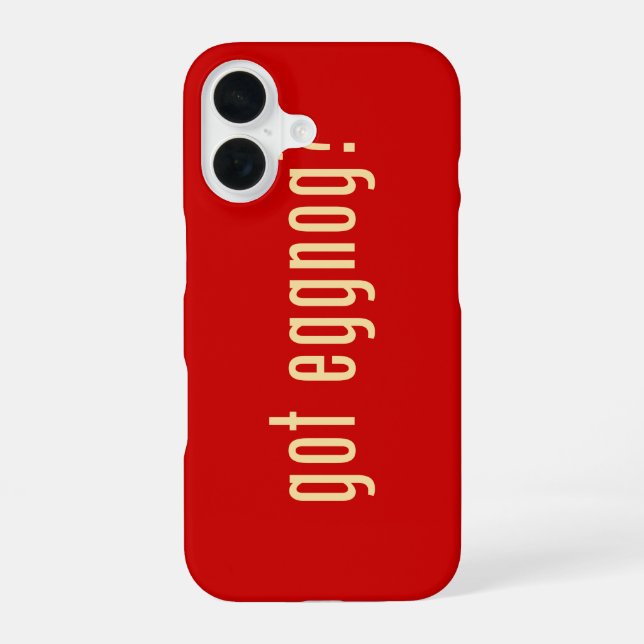 got eggnog? iPhone 16 case (Back)