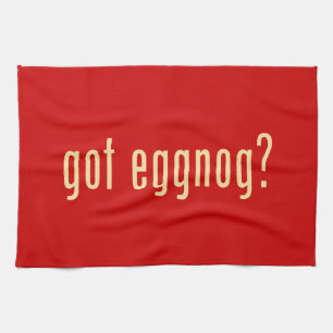 got eggnog? kitchen towel