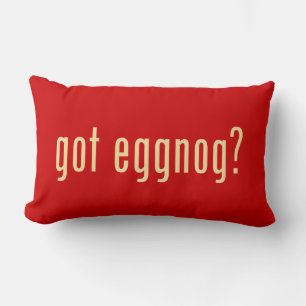 got eggnog? lumbar pillow