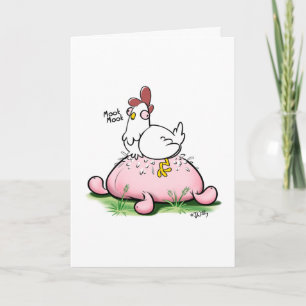 GOT EGGNOG? (semigloss) by Jeff Willis Art Holiday Card