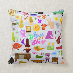 Got Enough Retro Stuff Throw Pillow