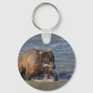 Got Fish? Alaska Brown Bear gifts Keychain