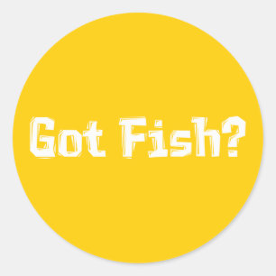 Got Fish Gifts Classic Round Sticker