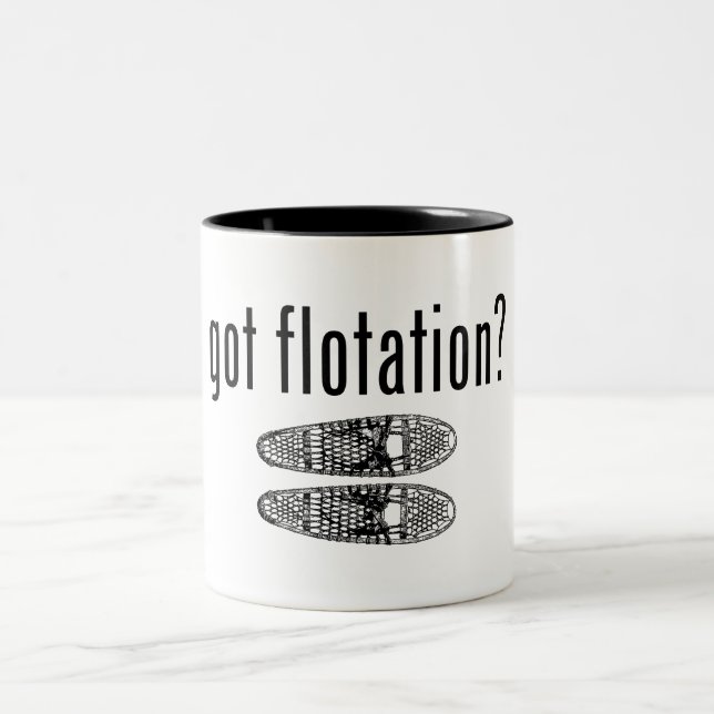 Got Flotation Snowshoes Two-Tone Coffee Mug (Center)