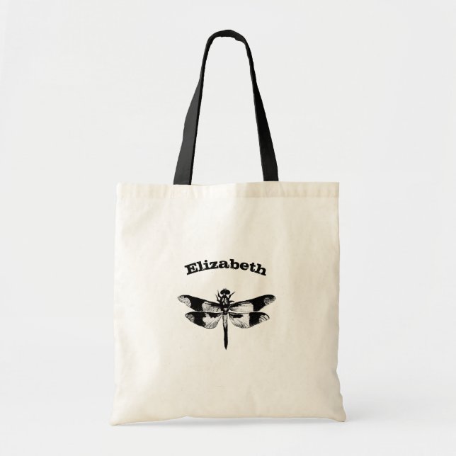 Got Flying Wings / Dragonfly Personalized Tote Bag (Front)