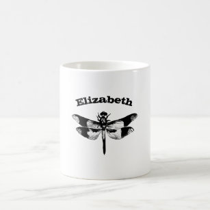 Got Flying Wings / Vintage Dragonfly Personalized Coffee Mug