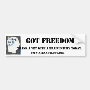 Got Freedom Bumper Sticker for Vets