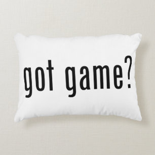 got game? decorative pillow