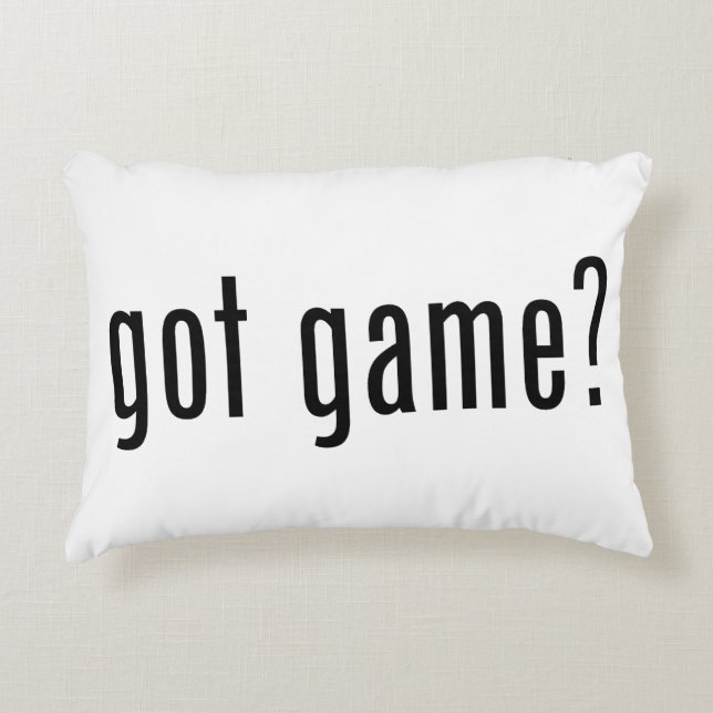 got game? decorative pillow (Front)