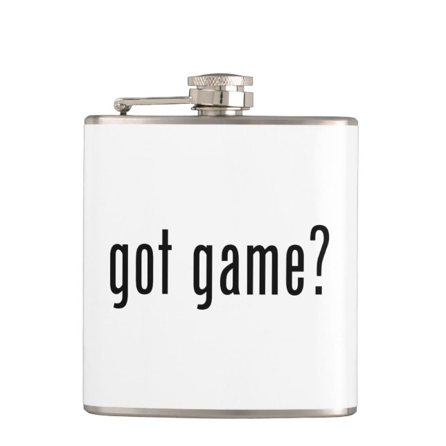got game? hip flask (Front)
