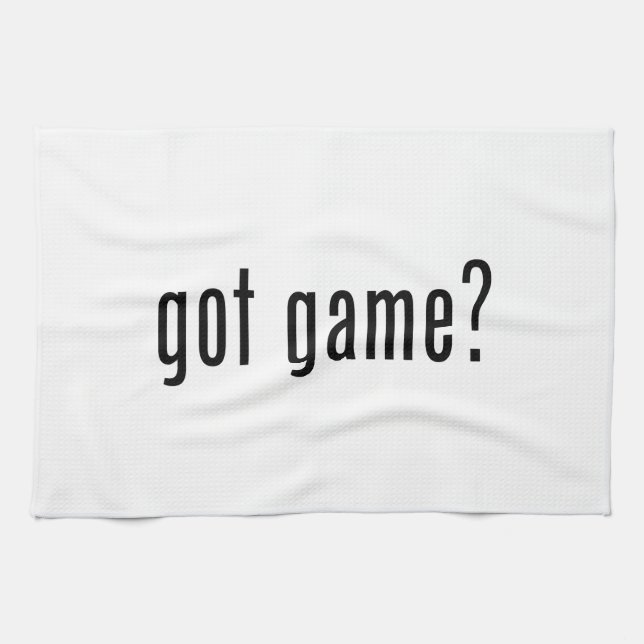 got game? kitchen towel (Horizontal)