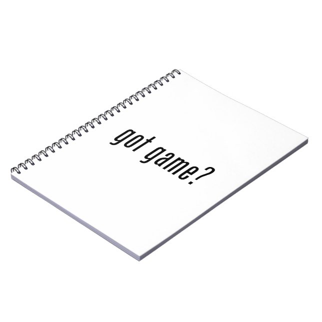 got game? notebook (Left Side)