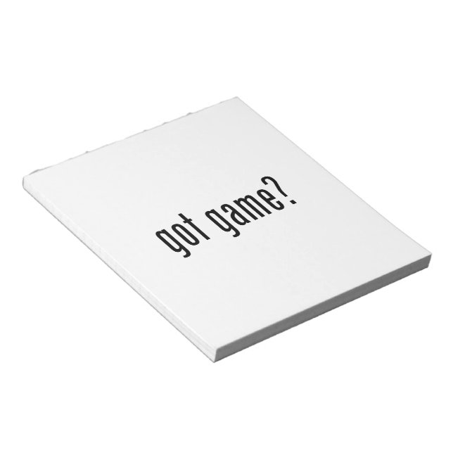 got game? notepad (Angled)