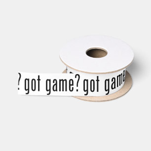 got game? satin ribbon