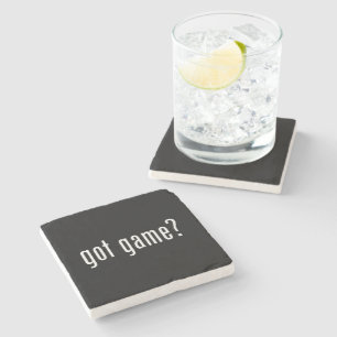 got game? stone coaster