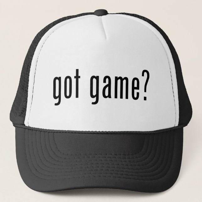 got game? trucker hat (Front)