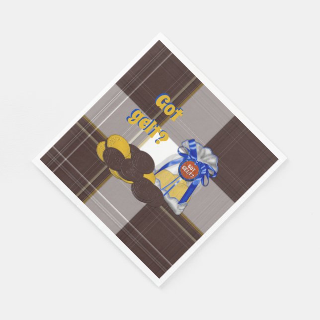 Got-Gelt-Chocolate-Coin-Grouping- Napkin (Corner)